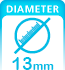 Tavle Diameter 13mm