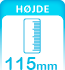 Tavle Hoejde 115mm