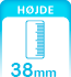 Tavle Hoejde 38mm