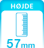 Tavle Hoejde 57mm