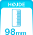 Tavle Hoejde 98mm