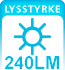Tavle Lysstyrke 240 lumen