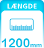 Tavle laengde 1200mm